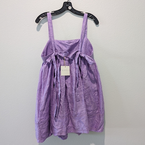 Agua by Agua BenditaCienfuegos La Fania Lila Minidress - Picture 7 of 8